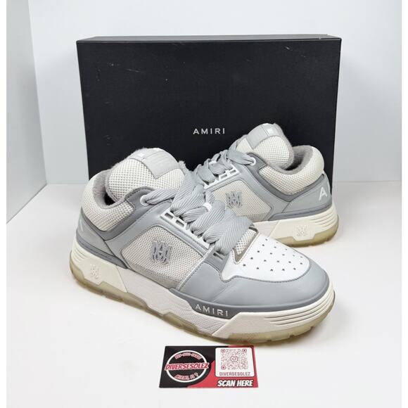 Size 47EU/14US - Amiri MA-1 Grey/White Sneakers🩶 Retail $800!